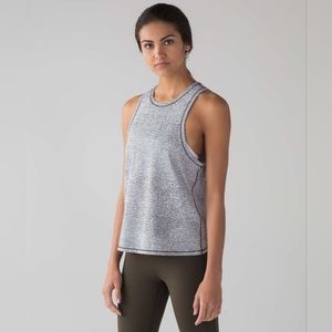 Lululemon Size 4 Squad Goals Tank Sheer Luon Pebble Jacquard White Black